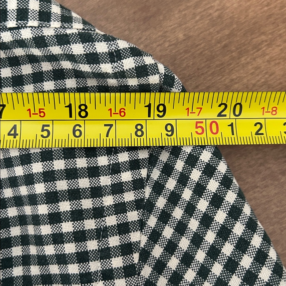 Ralph Lauren Button Down Shirt Large Custom Fit Green Cream Gingham Check
BB - Picture 13 of 14